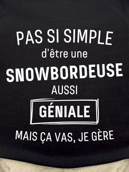 Snowboardeuse Géniale
