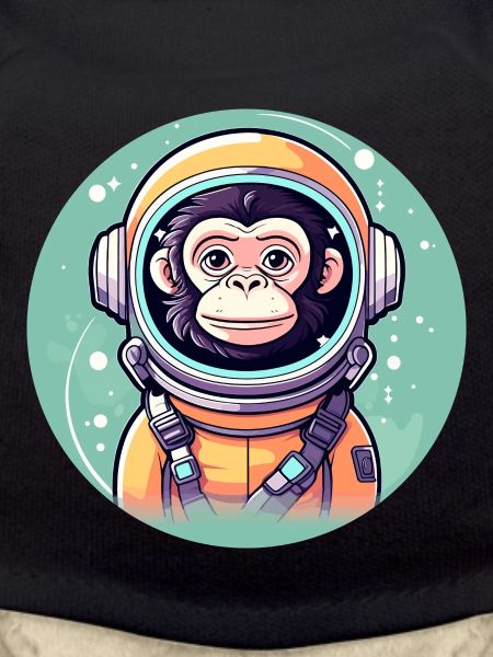 Monkey Astronaut Illustration