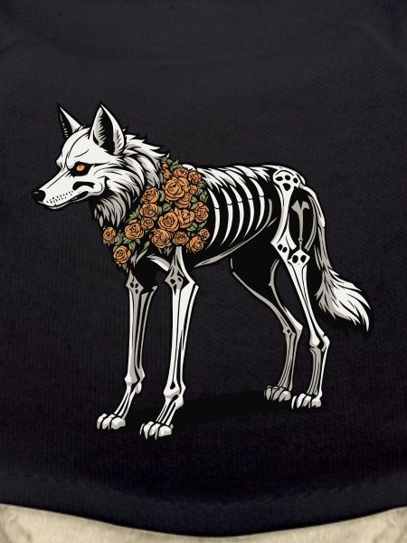 Wolf Skeleton Illustration