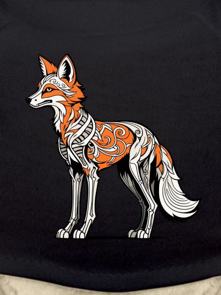 Fox Skeleton Illustration