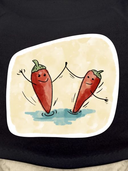 Chili Peppers Dancing Tango