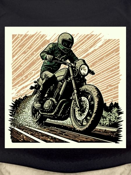 Caferacer green orange