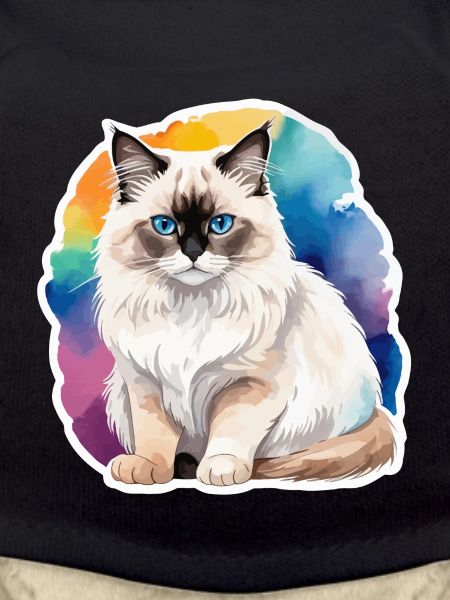 Birmakatze Wasserfarben