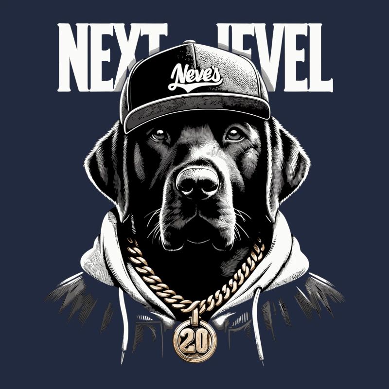 Schwarzer Labrador Next Level Hund Geschenk