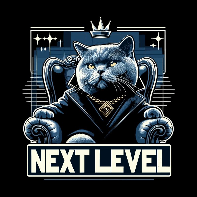 BKH British Shorthair Blue Cat King Chair