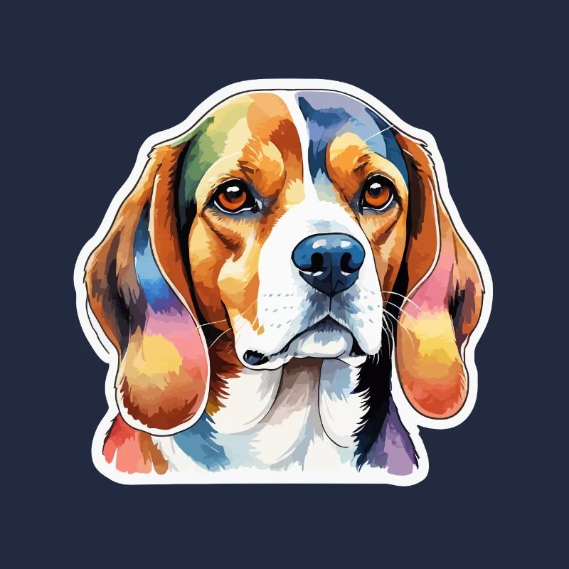 Beagle Aquarelles