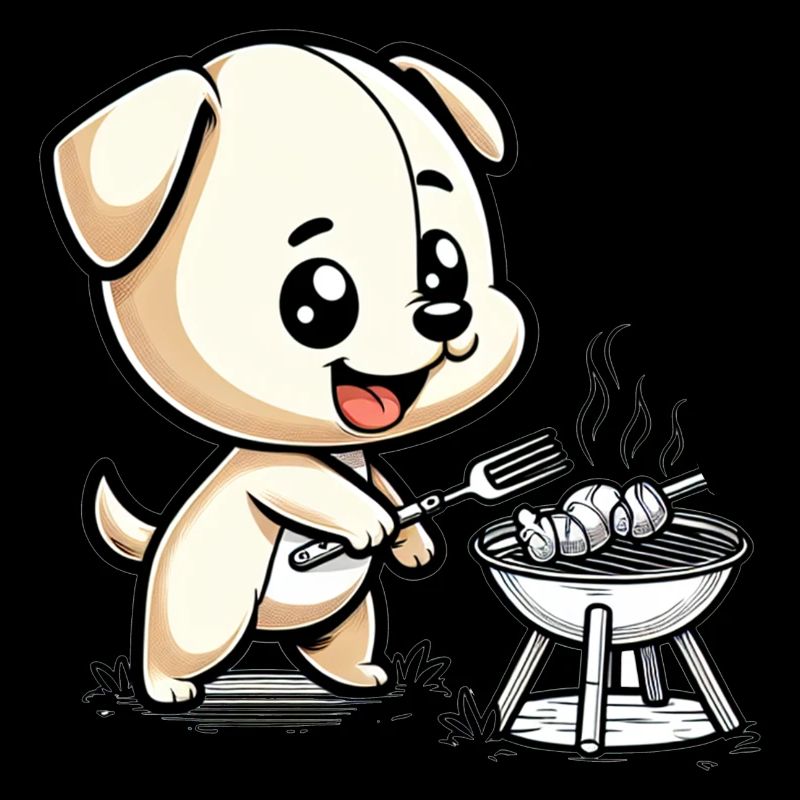 Cute BBQ Dog