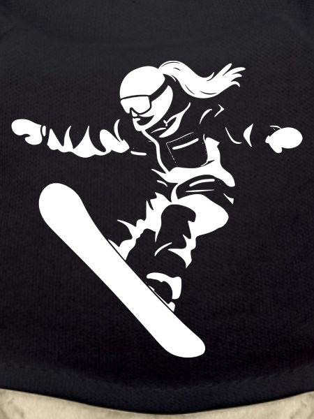Dessin d’une snowboardeuse