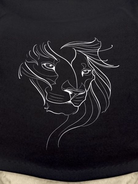 Lion head lineart