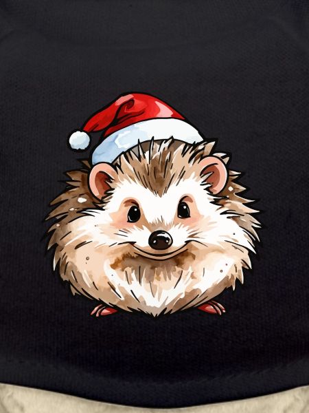 Hedgehog Christmas Drawing