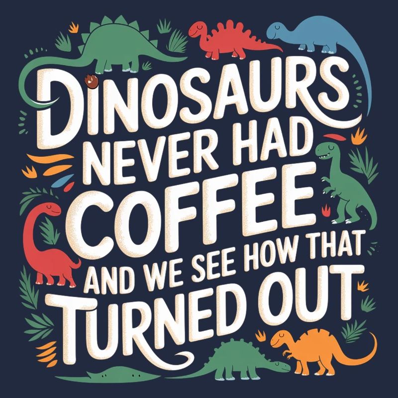 Dinosaurs Didn't Drink Coffee Look What Happened 7