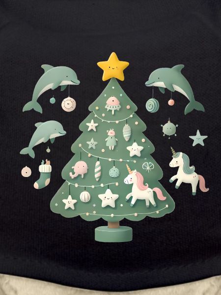 Whimsical Christmas Tree Fantasy