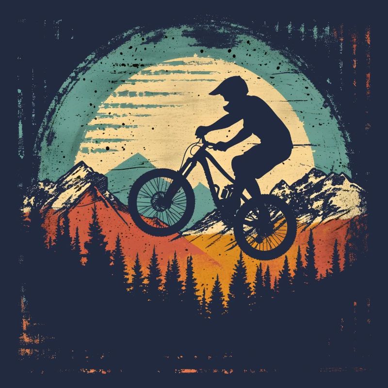 Radfahrer Retro
