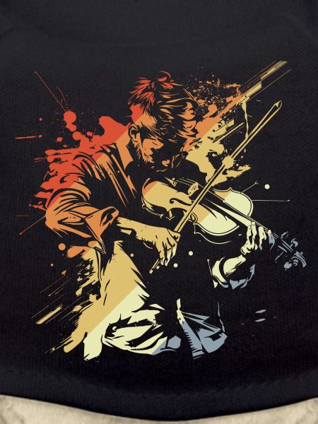 Retro Violin Player