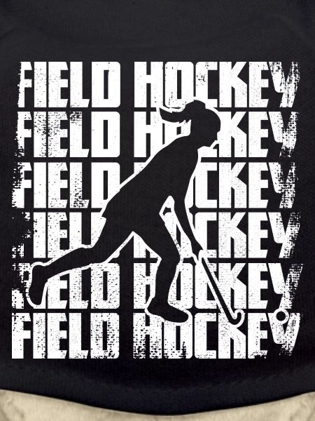 Funny field hockey player