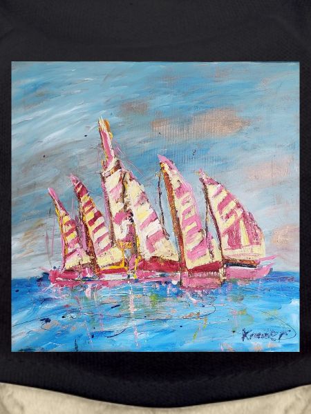 Farbige Segelregatten