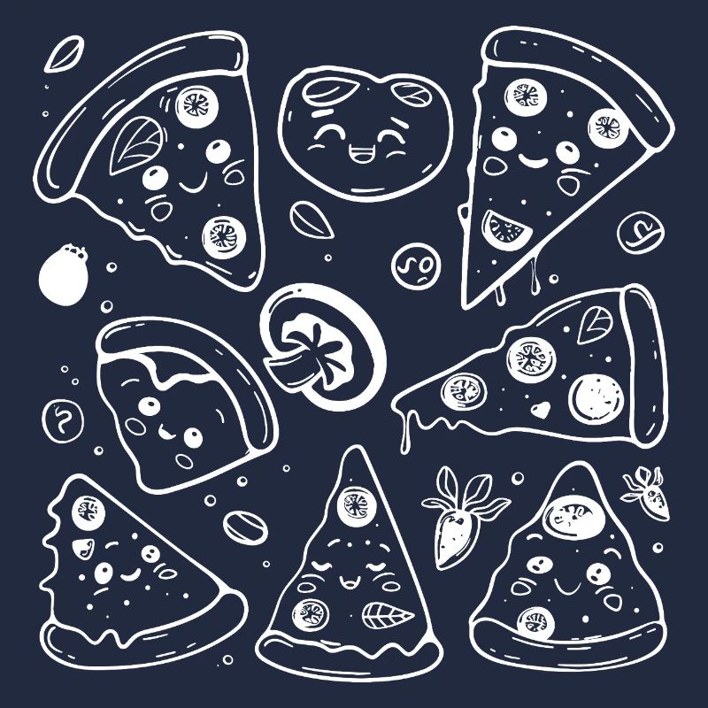 Pizza Cartoon Style