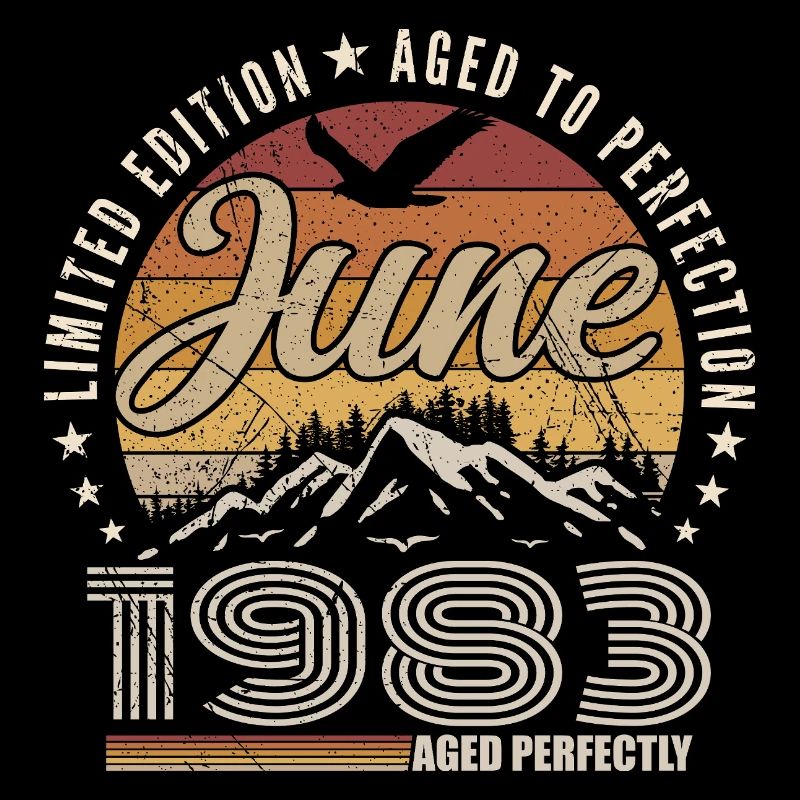 June 1983 42nd Anniversary Gift June 1983 Retro