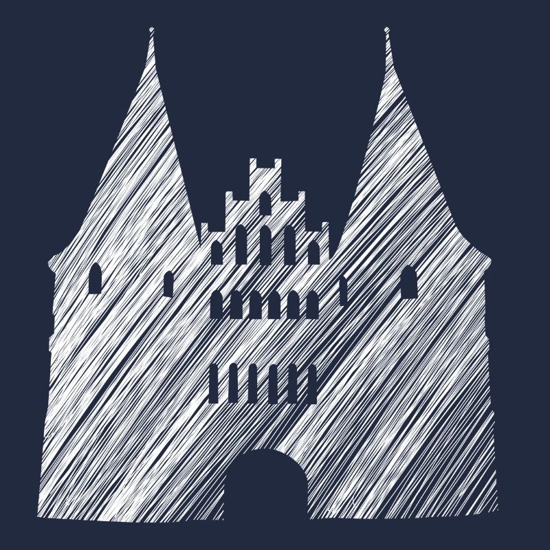 Landmark Lübeck: Holsten Gate Graphic White