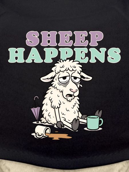 Sheep Happens Pastel Laugh
