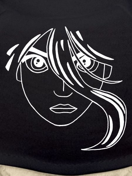 Visage manga blanc