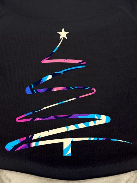 Weihnachtsbaum One-Line Design – Modern & Bunt