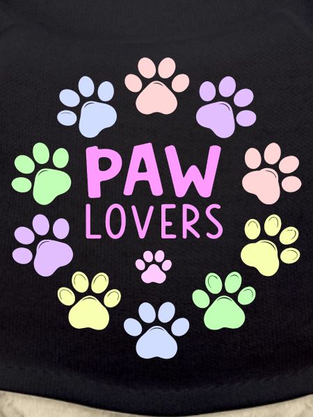PAW LOVERS Pink Pastel Footprints