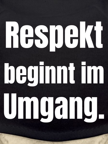 Respekt beginnt im Umgang