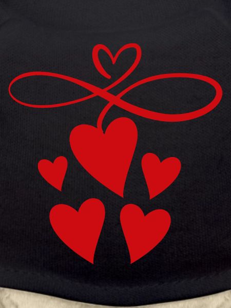 Infinity sign with heart