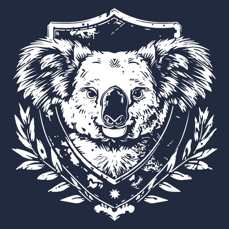 Koala Wappen Siegeldesign