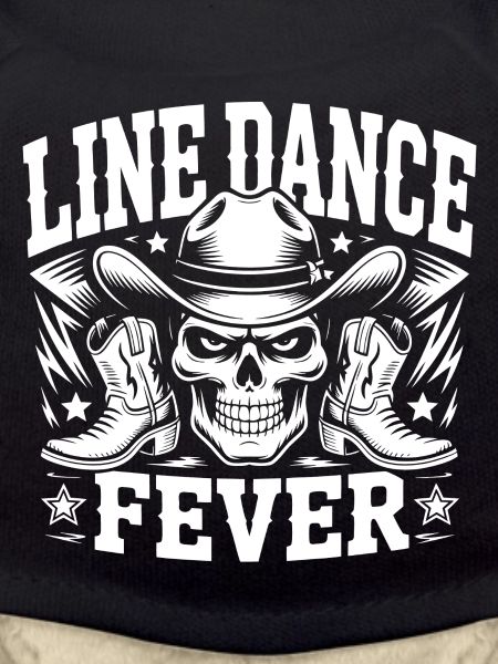 Line Dance Skull Boots