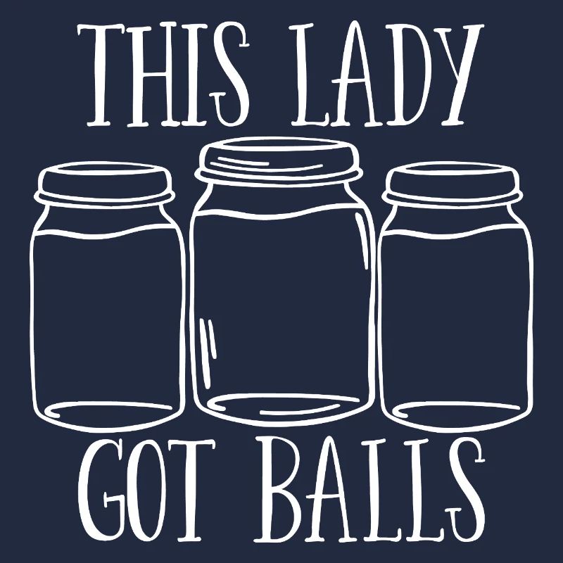 Lustige Einmachung, diese Dame hat Eier