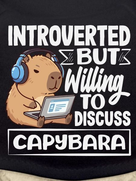 Introvertiert, Aber Diskussionsfreudig Capybara