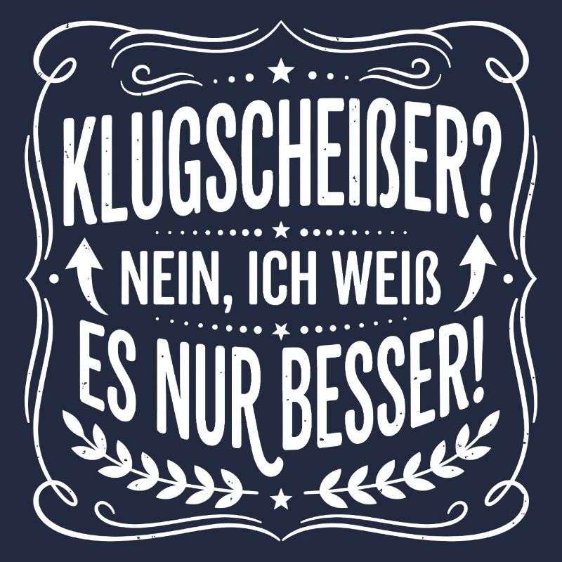 Klugscheißer Spruchbadge