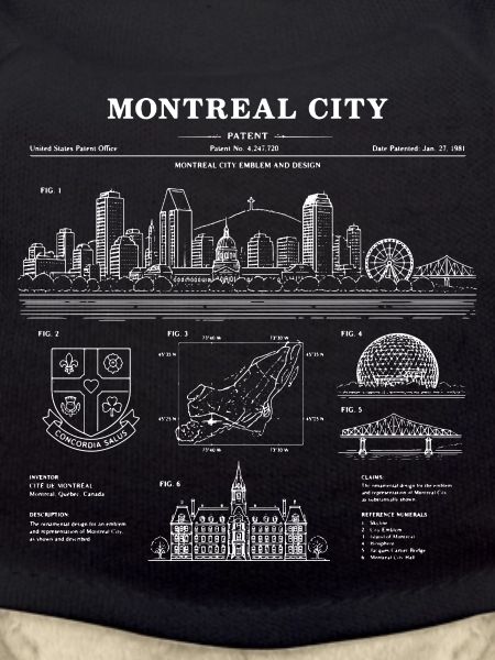 Montreal Skyline Blueprint