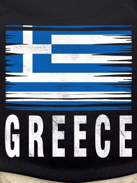 Brushstroke Flag Greece