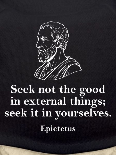 Seek Within Epictetus Quote Art