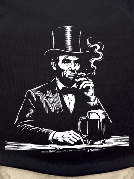 Abraham Lincoln smoking cigar