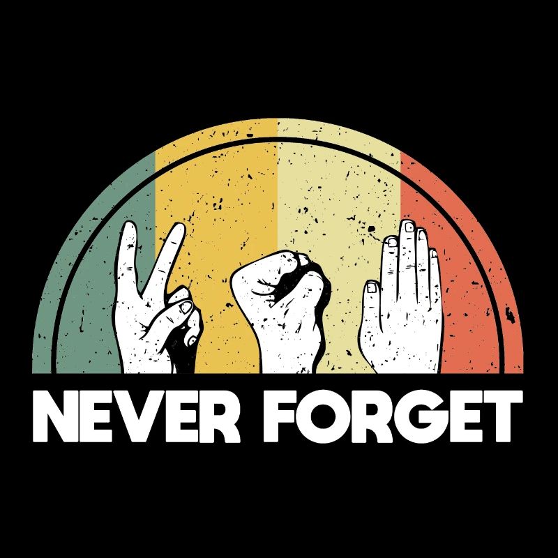 Never Forget Retro Vintage
