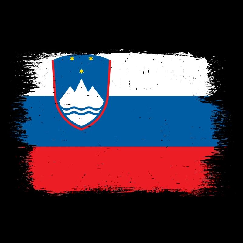 Slovénie Drapeau Balkan Drapeau Slovène Vintage