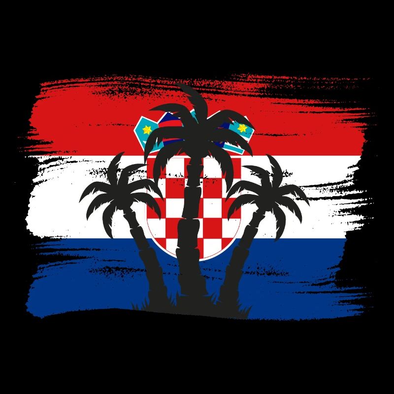 Drapeau de la Croatie Mer Adriatique Drapeau croate de Zagreb