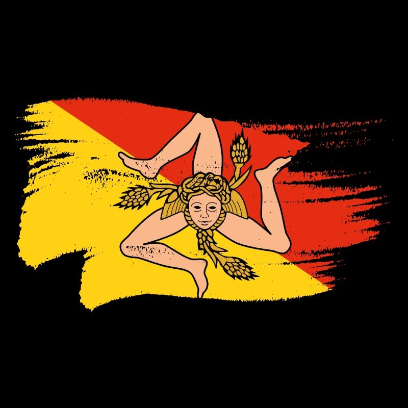 Sicile Drapeau Trinacria Sicilienne