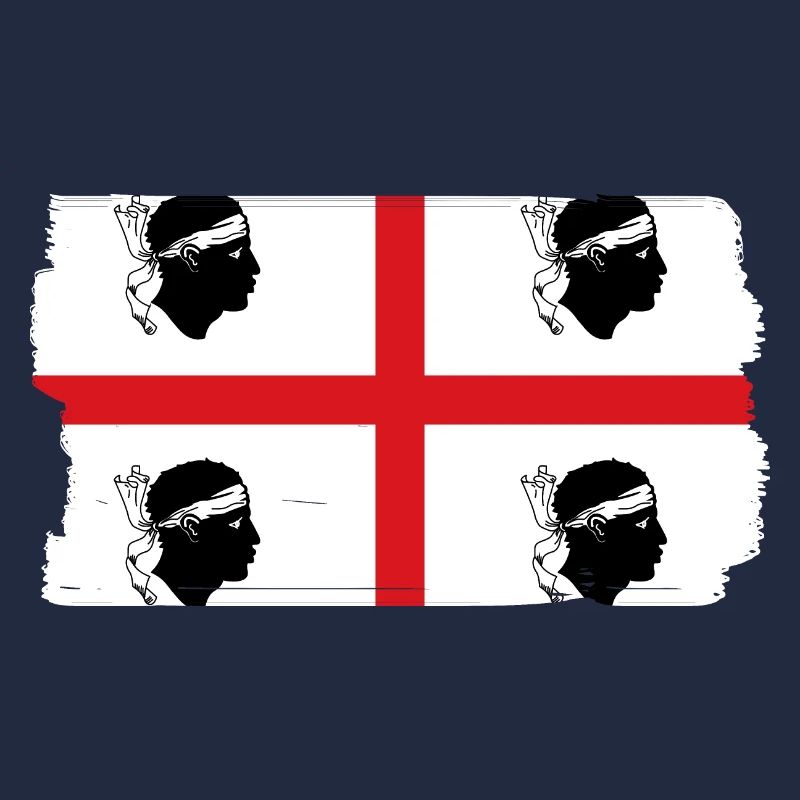 Drapeau de la Sardaigne Drapeau sarde Drapeau de la Sardaigne