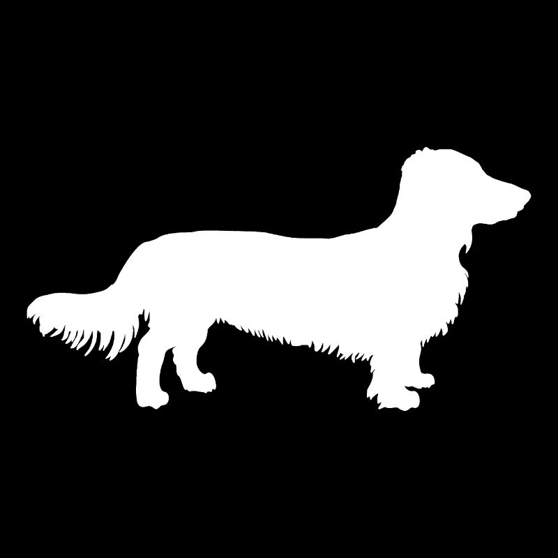 Silhouette cadeau teckel chien Langhaardackel