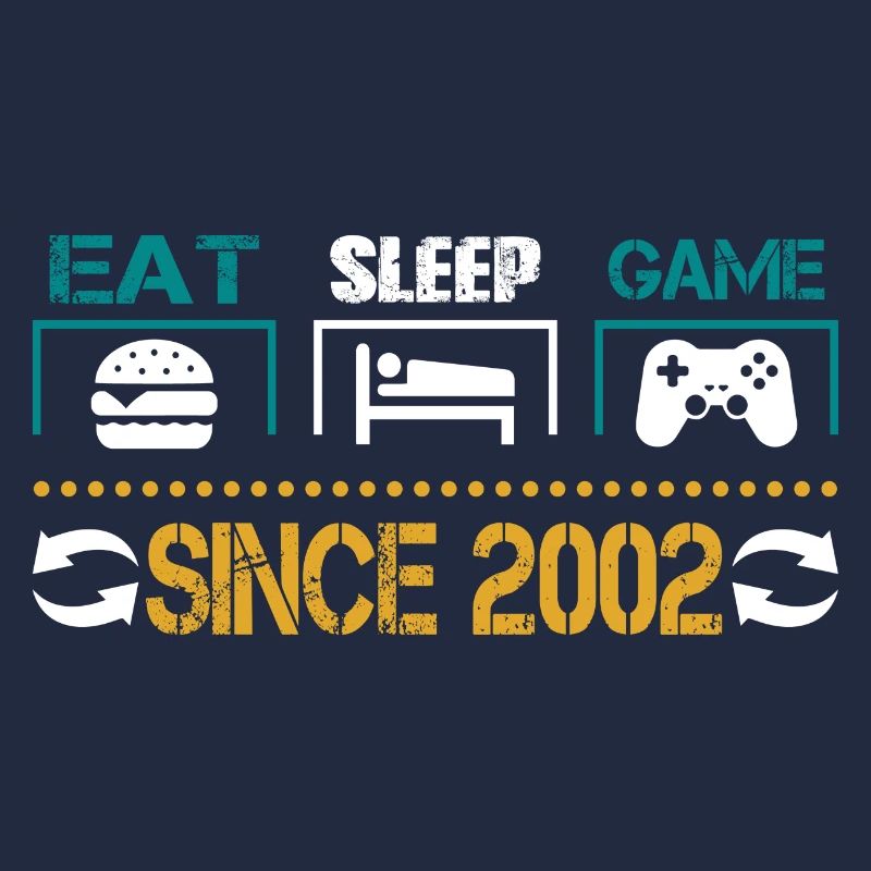 Eat, Sleep, Game, Repeat, Controller, since 2002