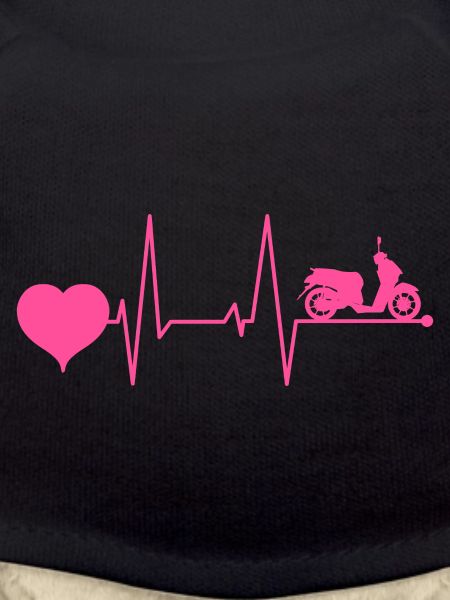 Rollerfahrer Elektroroller Herzschlag Pink