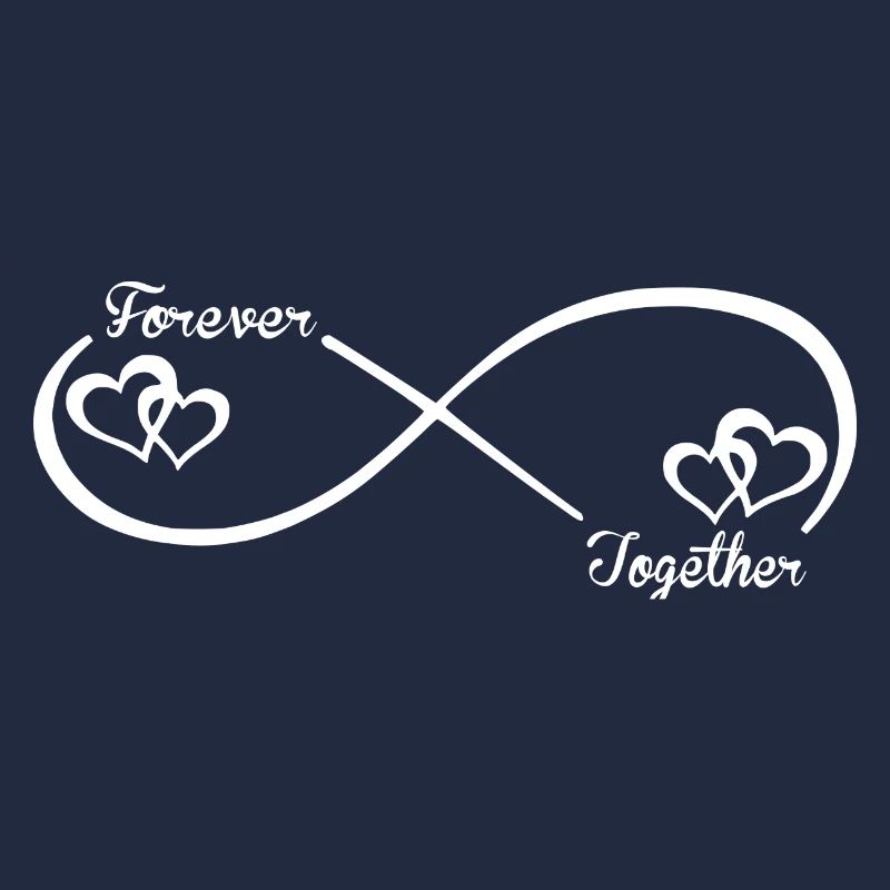 Infinity Together Forever hearts