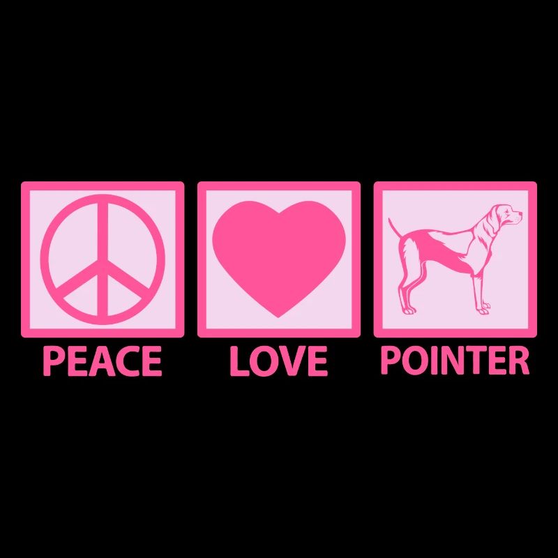 Deutsch English Pointer Mama Peace Love Rose