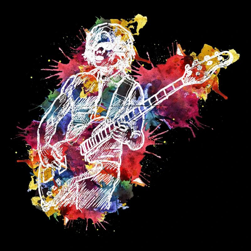 Abstract guitar art