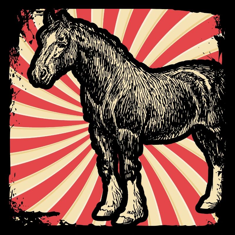 Cheval race Clydesdale